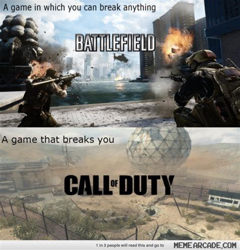 Battlefield 4 Vs Call Of Duty Ghosts Meme