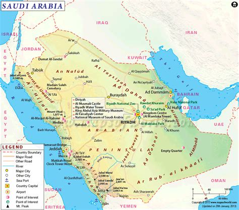 Dubai Saudi Arabia Map