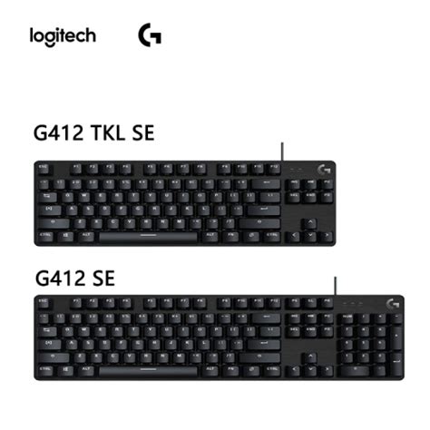 Logitech G412 SE/TKL SE Mechanical Gaming Keyboard สีขาว LED Backlight ...