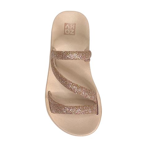 Tamanco Zaxy Papete Glitter Infantil Nude Claro Rosa