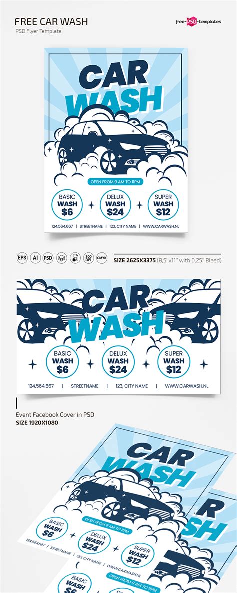 Car Wash Flyer Template Collection