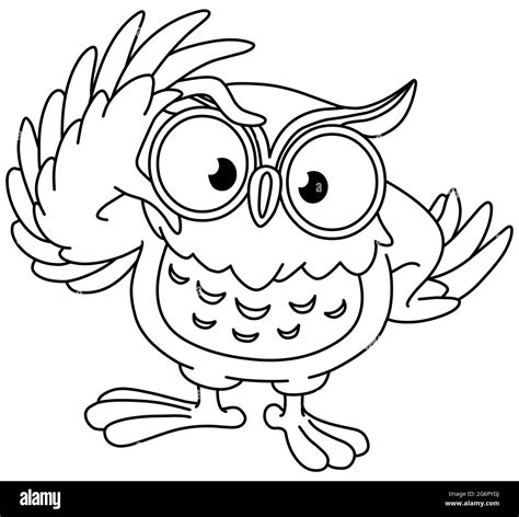 Owl With Glasses Drawing