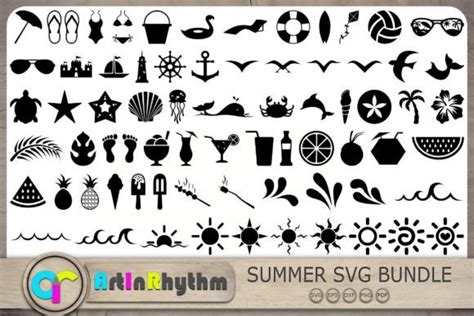 Summer Svg Summer Cliparts Beach Svg Graphic By Artinrhythm