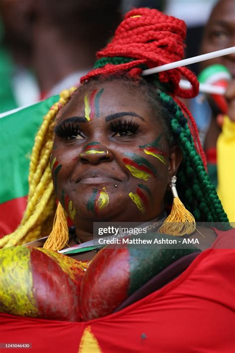 A Fan Of Cameroon During The Fifa World Cup Qatar 2022 Group G Match