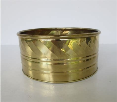 Brass Cross Line Engraved Big Planter At Best Price In Moradabad Brassworld India