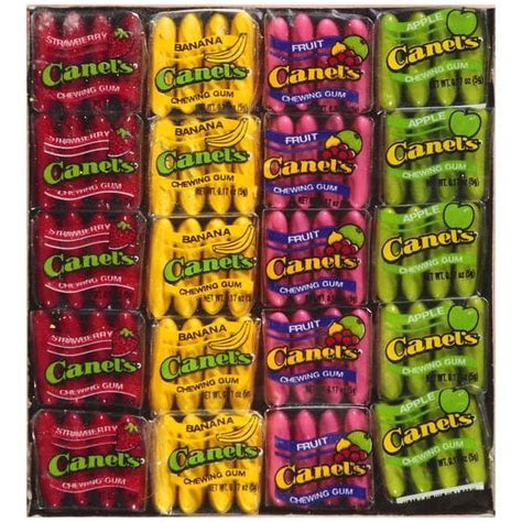 Canel S Variety Assorted Fruit Flavors Chewing Gum 4 Pc 20 Ct