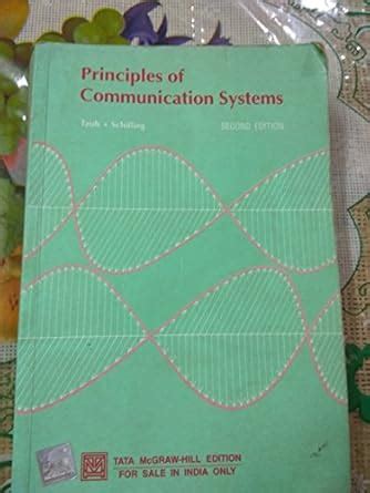 Principles Of Communication Systems By Taug And Schilling Amazon In