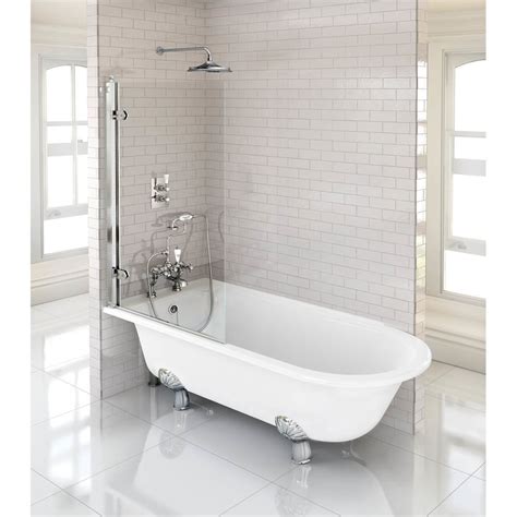 Burlington Hampton 1700mm Showering Bath With Legs Online Now