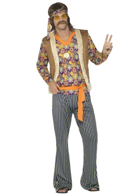 Mens 1960s Hippie Singer Costume