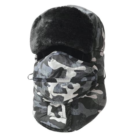 REDESS Unisex Trooper Trapper Winter Hat, Ski Hat with Removable Mask ...