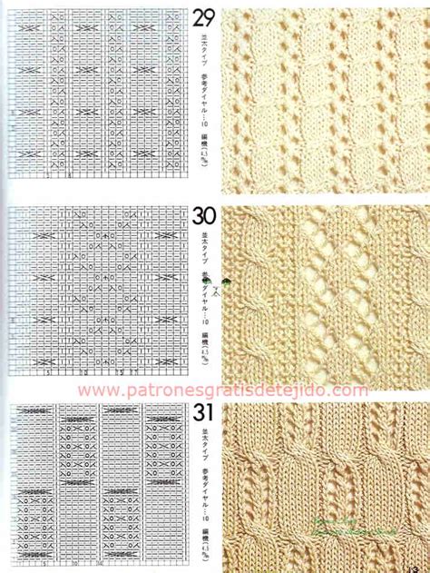 40 Patrones De Puntadas Dos Agujas Descarga Gratis Crochet Y Dos