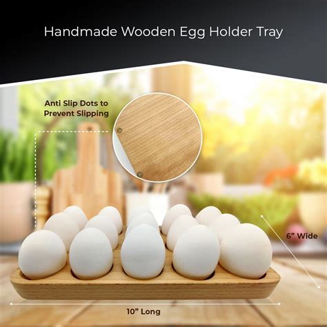 Handmade Egg Tray Wooden Egg Holder for 15 Eggs Usable in | Etsy