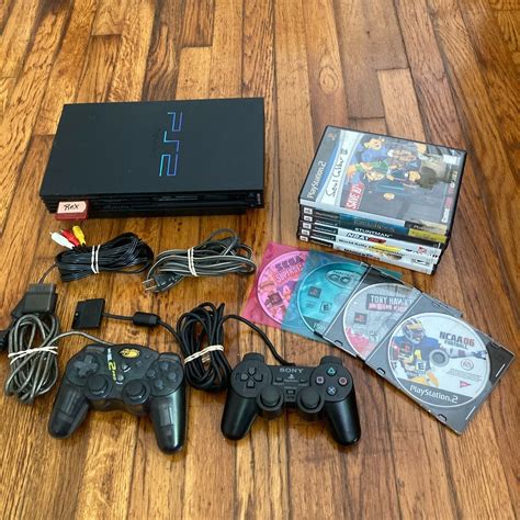 PlayStation 2 PS2 Fat Black Console SCPH 30001 Bundle 1 Controller 10