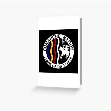 Comanche Nation Seal Greeting Card By Zuen Printed Cards Greeting