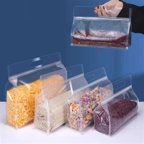 Reusable Peva Food Bag Freezer Stand Up Food Storage Bag Silicone Bag