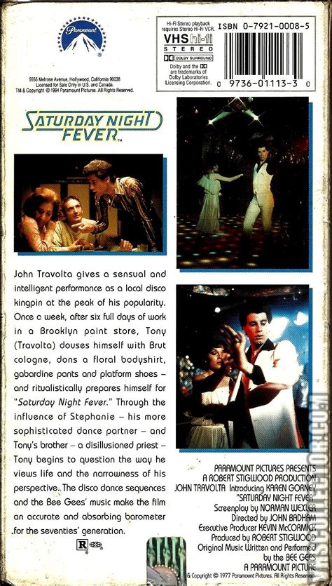 Saturday Night Fever Vhscollector