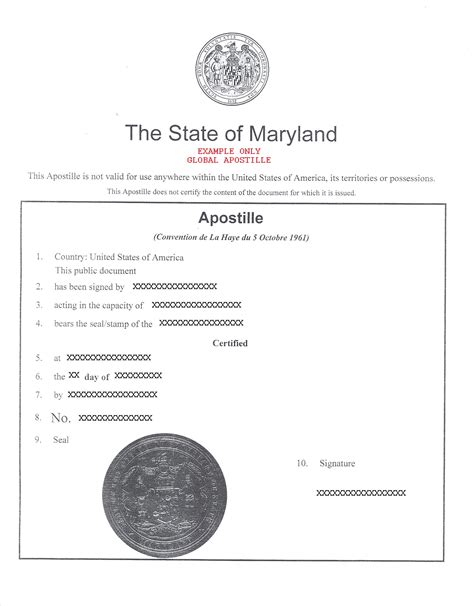 Maryland Apostille Service