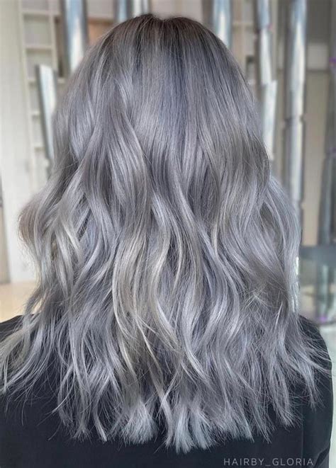 From Effortlessly Blended Ash Grey Balayage To Gorgeous Cool Grey Color Melts To Root To Tip Ash