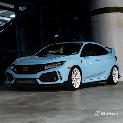 Ice Blue Honda Civic