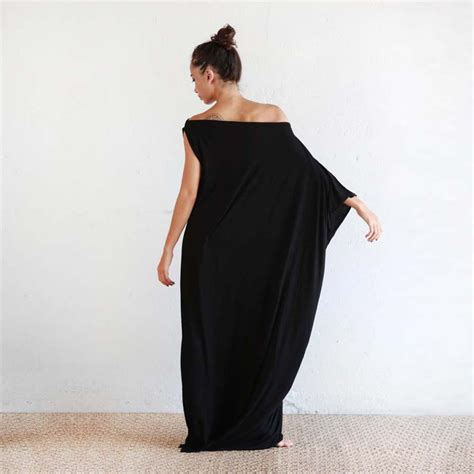 Black Kaftan Dress Beach Kaftan Maxi Dress Boho Dress Etsy