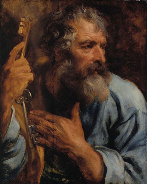 The Apostle Saint Peter 17th Century By Anthony Van Dyck Public