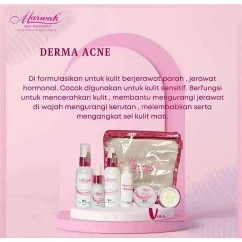 Jual Skincare Marwah PAKET MARWAH DERMA ACNE Jerawat Parah Dan