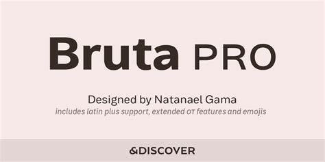 Bruta Pro Regular Extra Bold Font XFonts Pro