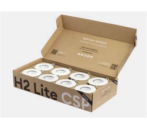 Collingwood 8 Pack Of H2 Lite CSP CCT LED Downlights