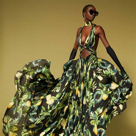 Roberto Cavalli Resort 2024 Lemons Limes And Snakes In Wild Lotus