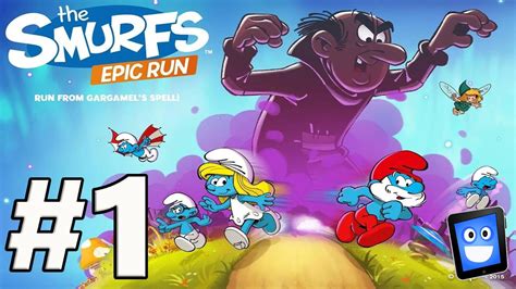 SMURFS EPIC RUN PARTE 1 GAMEPLAY PORTUGUÊS PT BR IOS E ANDROID