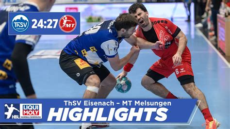 ThSV Eisenach MT Melsungen 24 27 Handball Bundesliga Highlights