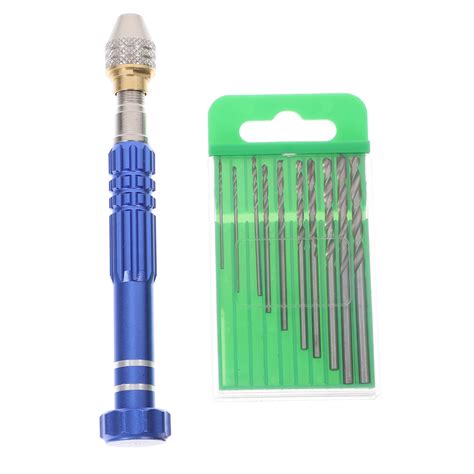 Set Hand Drill Bits Set Pin Vise Hand Drill And Small Drill Bits For