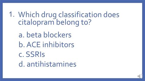 Ptcb Ptce Practice Test Question 1 Drug Classification Pharmacy Tech