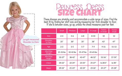 LittleDressUpShop.com - Boys and Girls Dress Up and Costume Size Charts