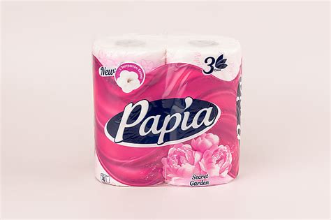 Туалетная бумага «Papia» трехслойная, «Таинственный сад» - купить по ...