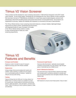 Titmus V Brochure Final Pdf