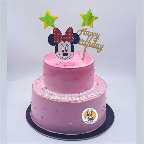 Minnie Mouse Two Tier Cake Magic Bakers Delicious Cakes