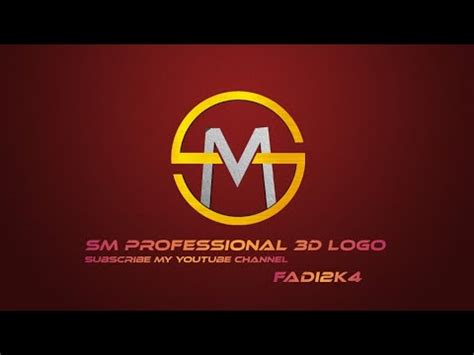 SM Professional 3D Logo In Pixellab Pixellab Tutorial Fadi2k4 YouTube