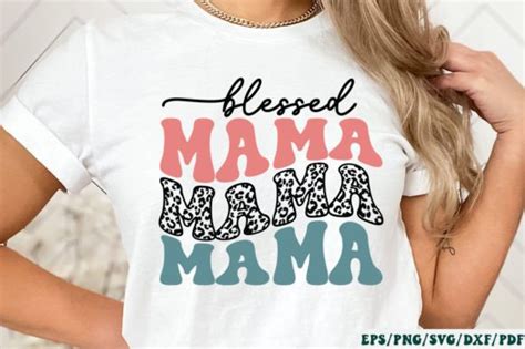 Blessed Mama Retro Svg Graphic By Designer Creative Fabrica