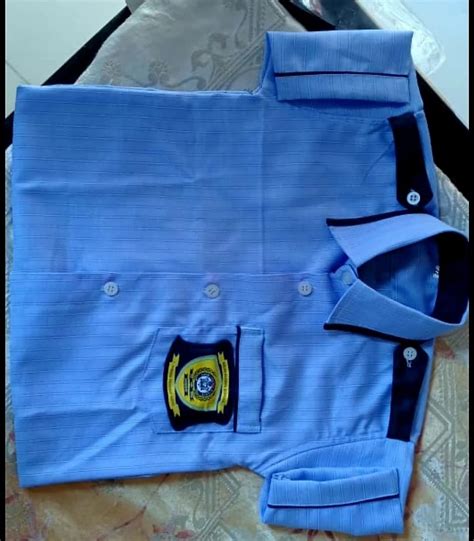 Cotton Plain Blue School Uniform Shirt, Size: Medium at Rs 200/piece in ...