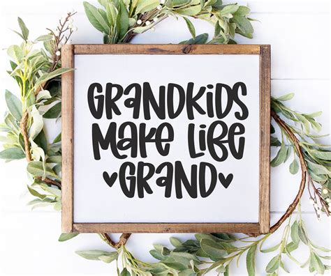 Grandkids Svg Grandkids Make Life Grand Svg Grandchildren Etsy