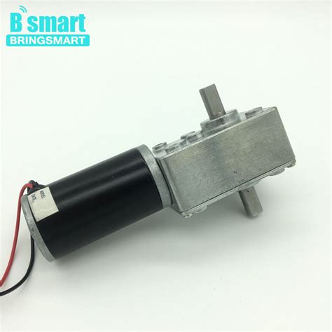 A58sw 31zys Dc 12v 24v Electric Motor Double Shaft Worm Gear Motor Turbine Engine Bringsmart