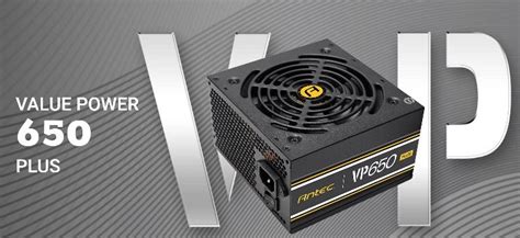 Antec VP650P PLUS 650w 80 PLUS @ 85% Efficiency AC 120V - 240V ...