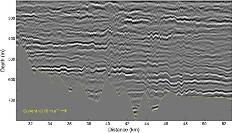 Seismic image of line Limon1 shows two lee wave structures as ...