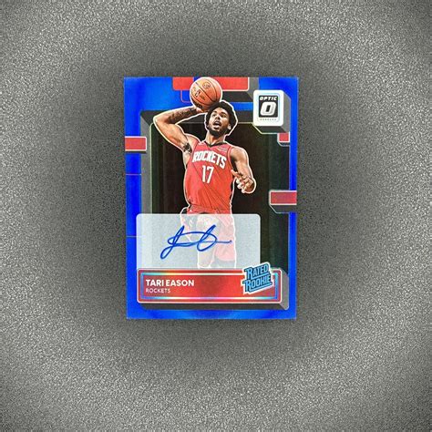 Tari Eason 2022 Optic 203 Rated Rookie Signatures Blue 49 RAW Price