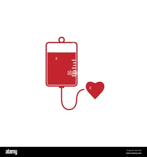 Blood Bag Icon Vector Illustration Flat Design Stock Vector Image