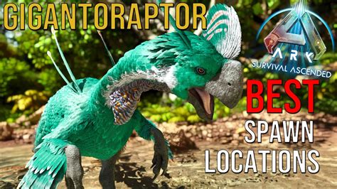 Gigantoraptor Spawn Locations Best Spots To Find Ark Survival