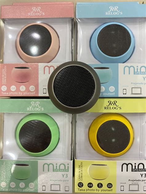 Caixa De Som Mini Speaker Relogs Cor Bem Linda Y3 WZH Eletronico