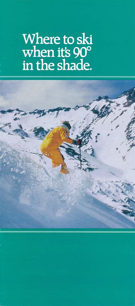 Vintage Ski Brochure From Argentina Las Lenas Ski Resort Mendoza