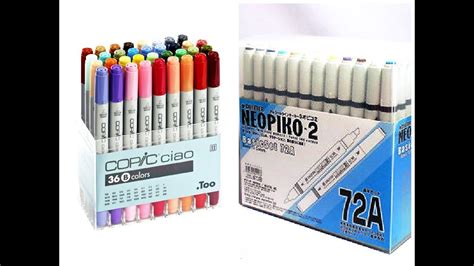 Copic Ciao Vs Neopiko Marker Vergleich Review Chizakura Art Youtube